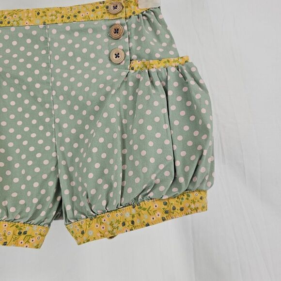 Girls Matilda Jane Gaines Camp MJC Green Thumb Bubble Shorts Size 8 - Picture 3 of 7